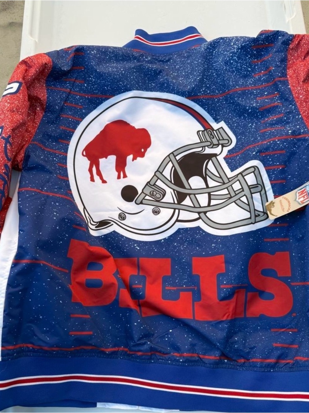 Buffalo Bills NFL Men’s Mitchell & Ness TeamBurst Warmup Jacket! 2XL! NWT!